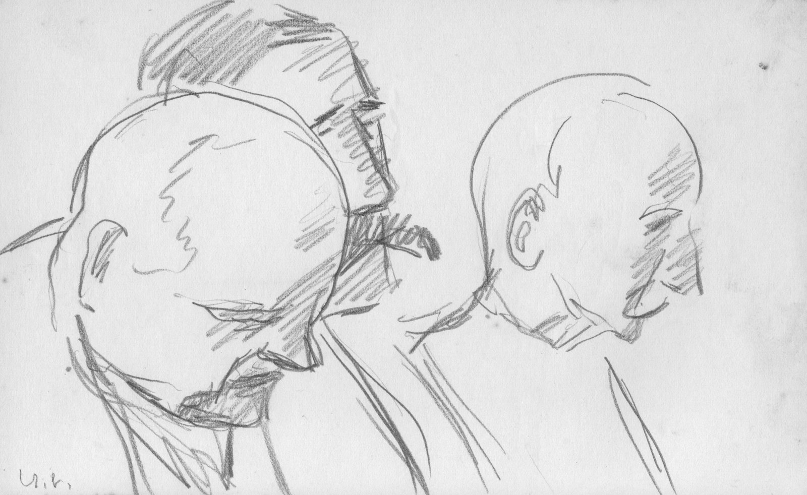 Betende Männer / Allerheiligen