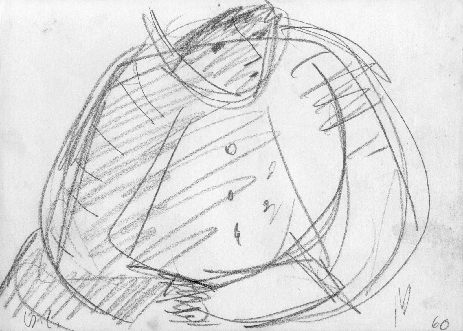 Frau mit gestreifter Weste