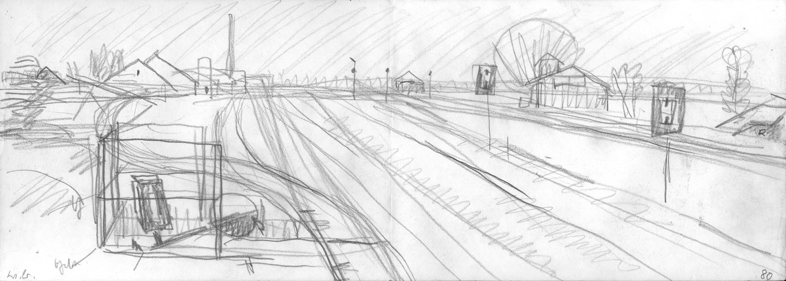 Geleise am Weihnachtsmorgen