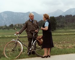 WB mit Rad  im Gespräch