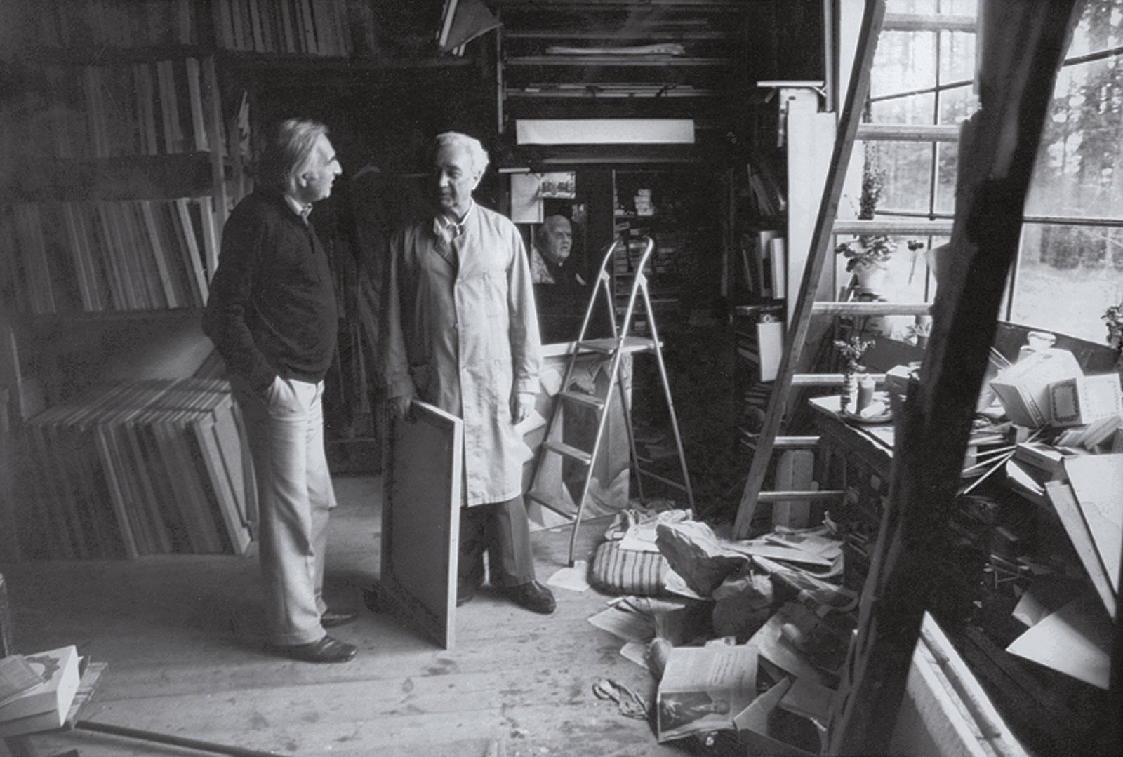 WB mit Erich Kuby im Atelier 2