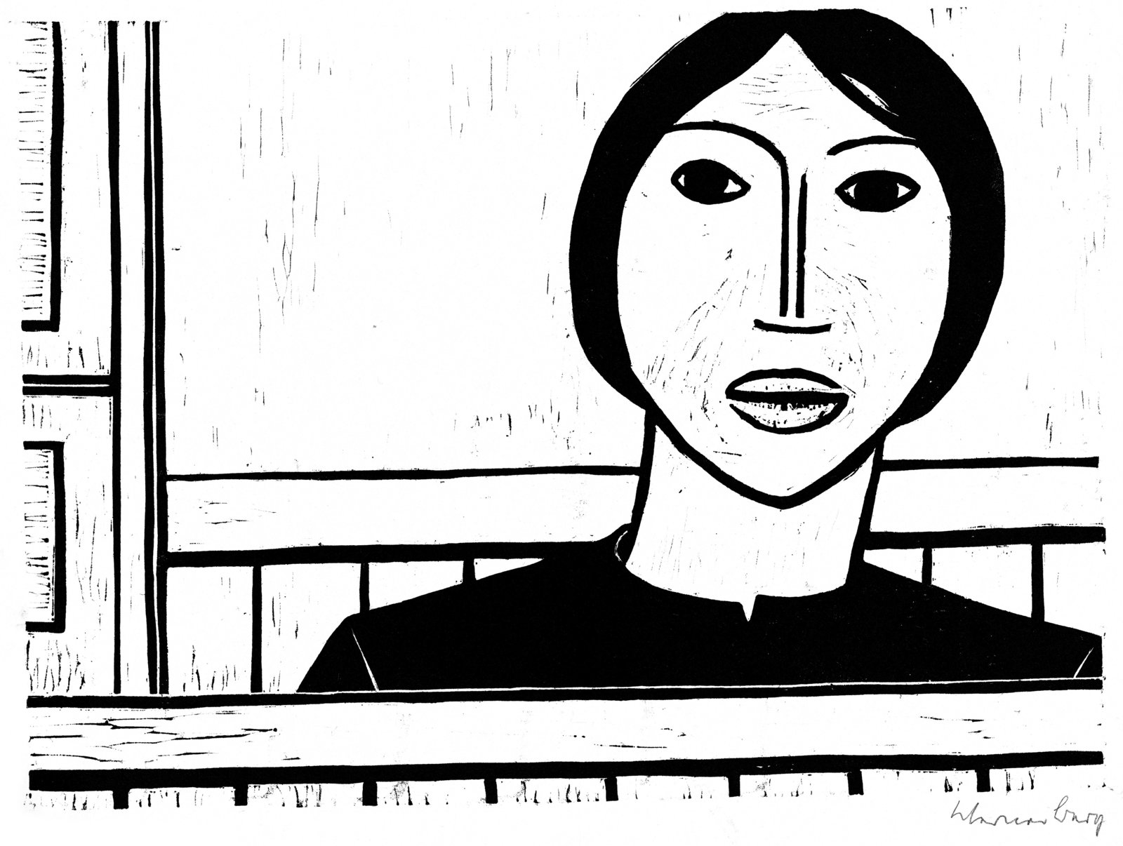 Junge fremde Kellnerin