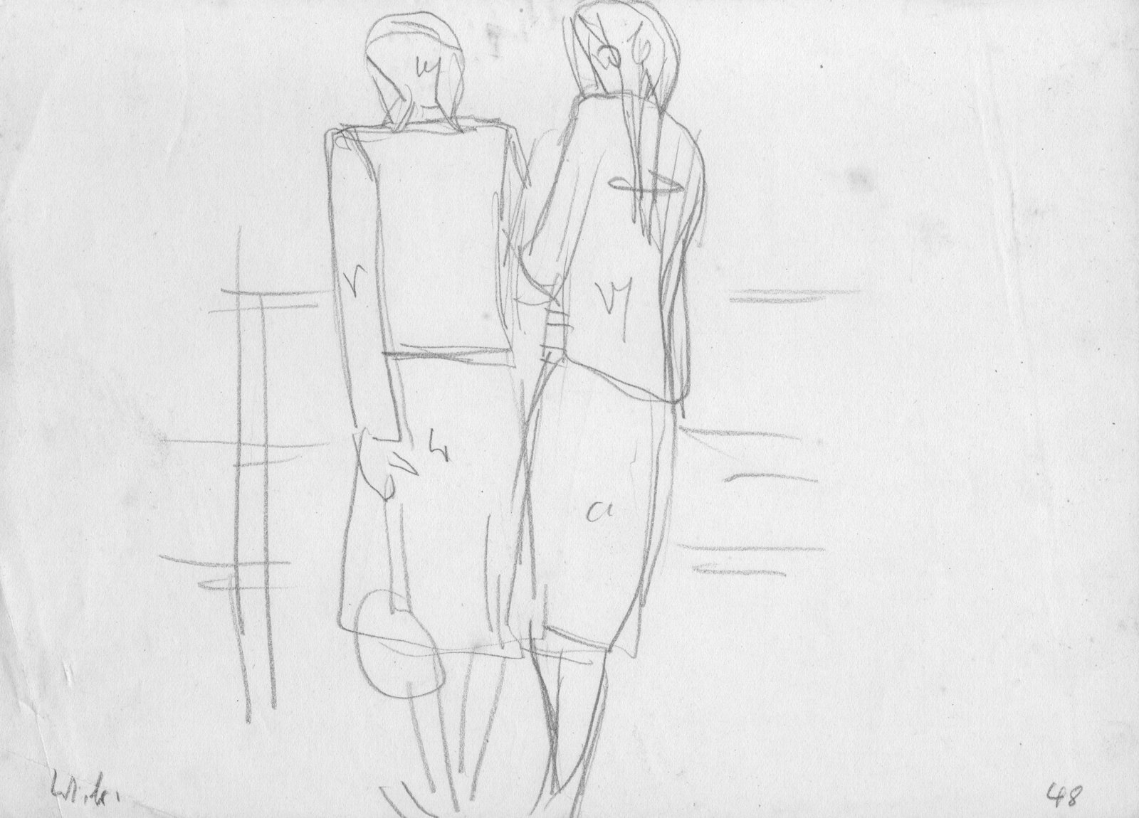 Mädchen am Geländer