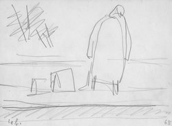 Auf winterlicher Bahnstation