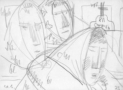 Drei Betende / Josephi, Ebdf.