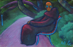 Mönch auf der Biennale