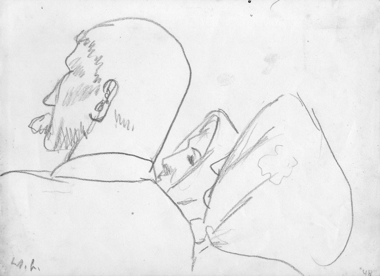 Bauersleute in der Kirche