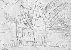 Zwei Schreitende / St. Georgen