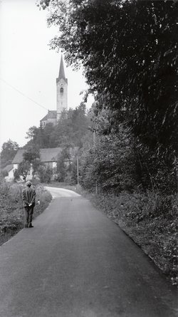 WB vor dem Motiv Stein