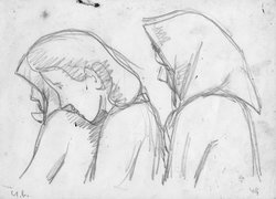 Drei Frauen in der Kirchbank