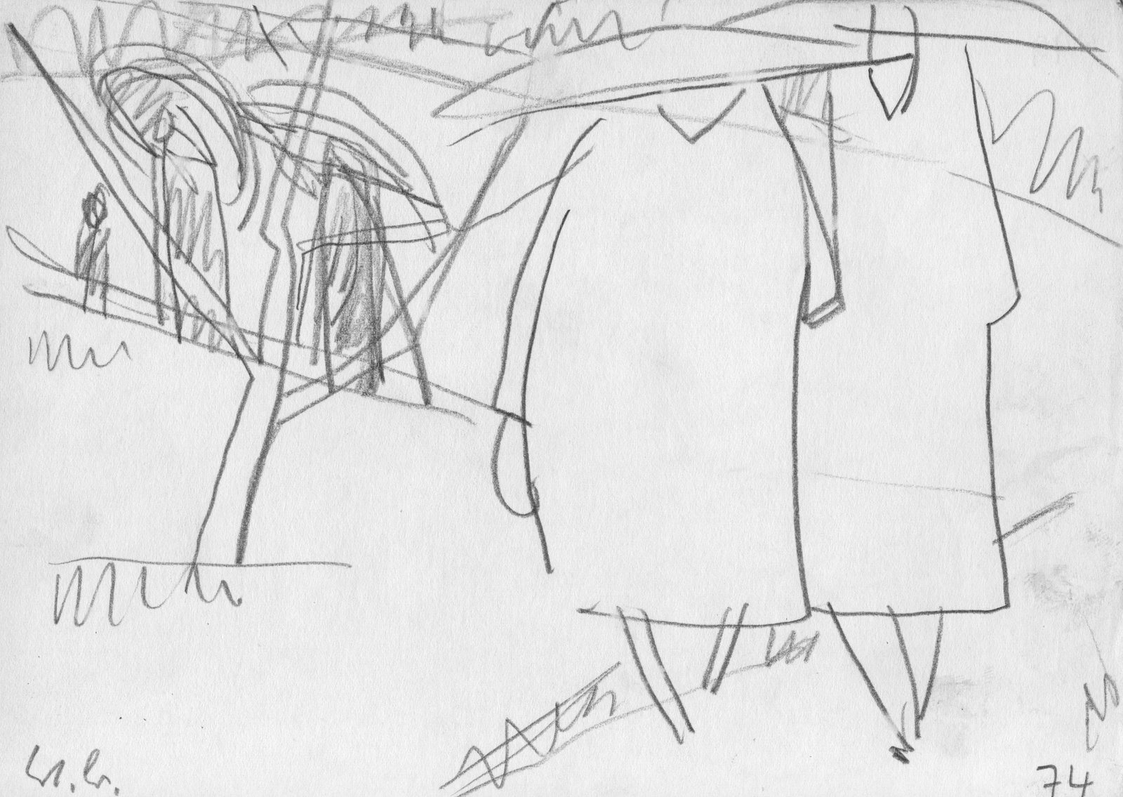 Kirchgang im Regen / Dreinagelfreitag, Hl. Grab