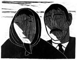 Leidtragende in Slowenien (Kranska Gora)