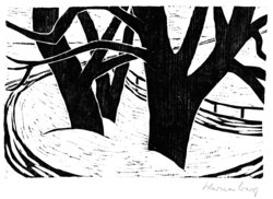 Bäume im Weg Rondell